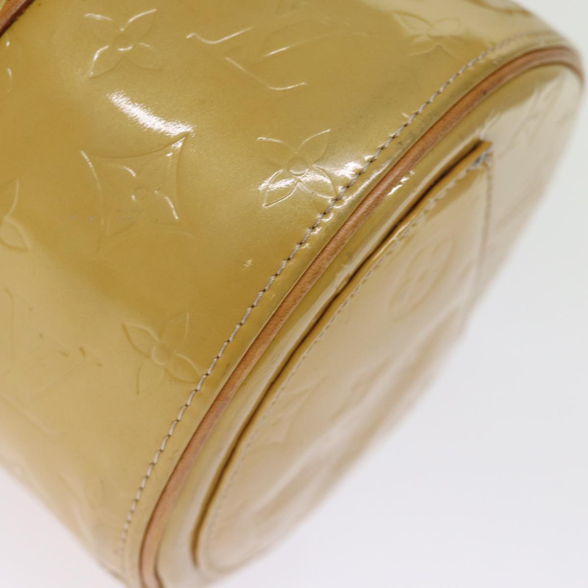 LOUIS VUITTON Monogram Vernis Bedford Hand Bag Beige M91006 LV hk1327