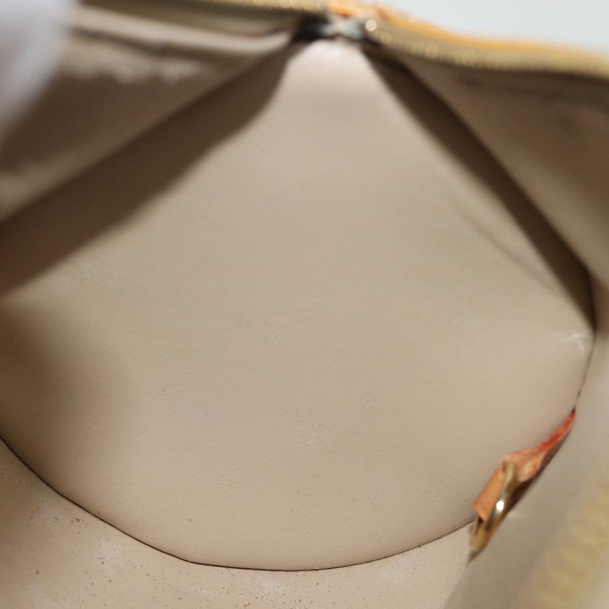LOUIS VUITTON Monogram Vernis Bedford Hand Bag Beige M91006 LV hk1327
