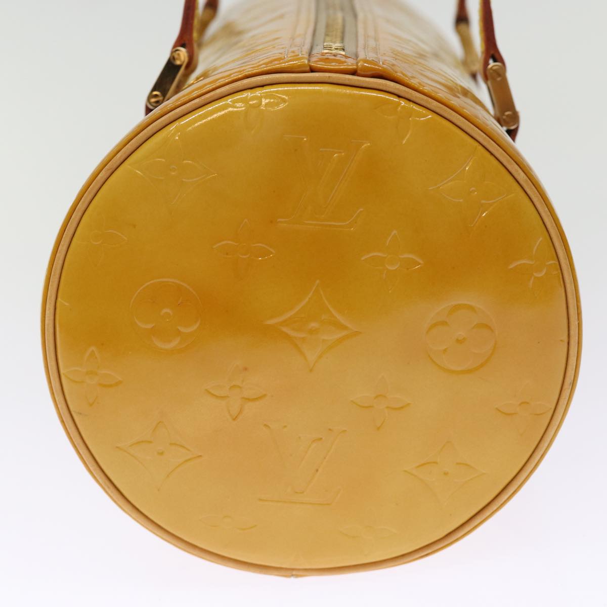 LOUIS VUITTON Monogram Vernis Bedford Hand Bag Beige M91006 LV hk1328