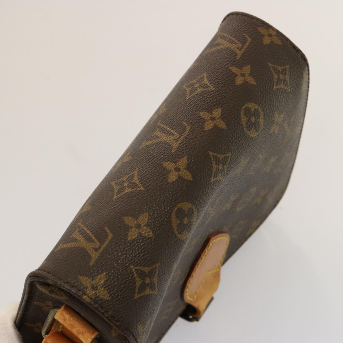 LOUIS VUITTON Monogram Cartouchiere MM Shoulder Bag M51253 LV hk1338