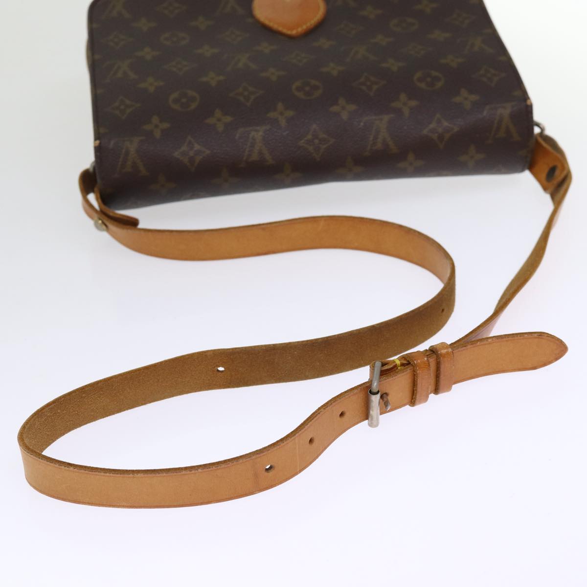 LOUIS VUITTON Monogram Cartouchiere GM Shoulder Bag Vintage M51252 hk1339