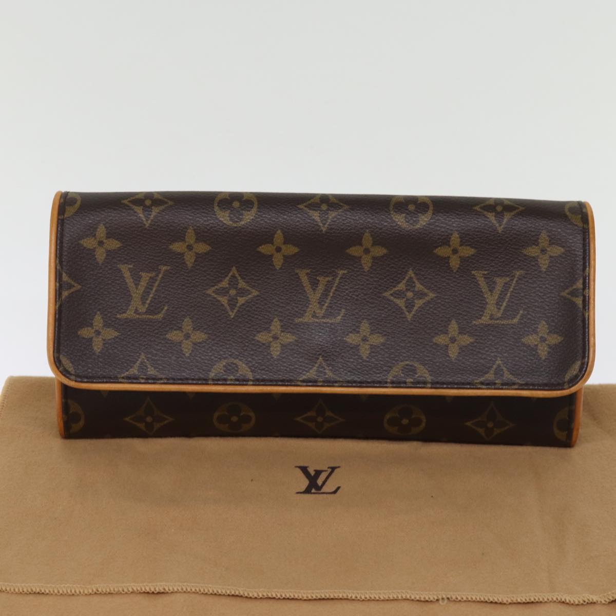 LOUIS VUITTON Monogram Pochette Twin GM Shoulder Bag M51852 LV hk1344