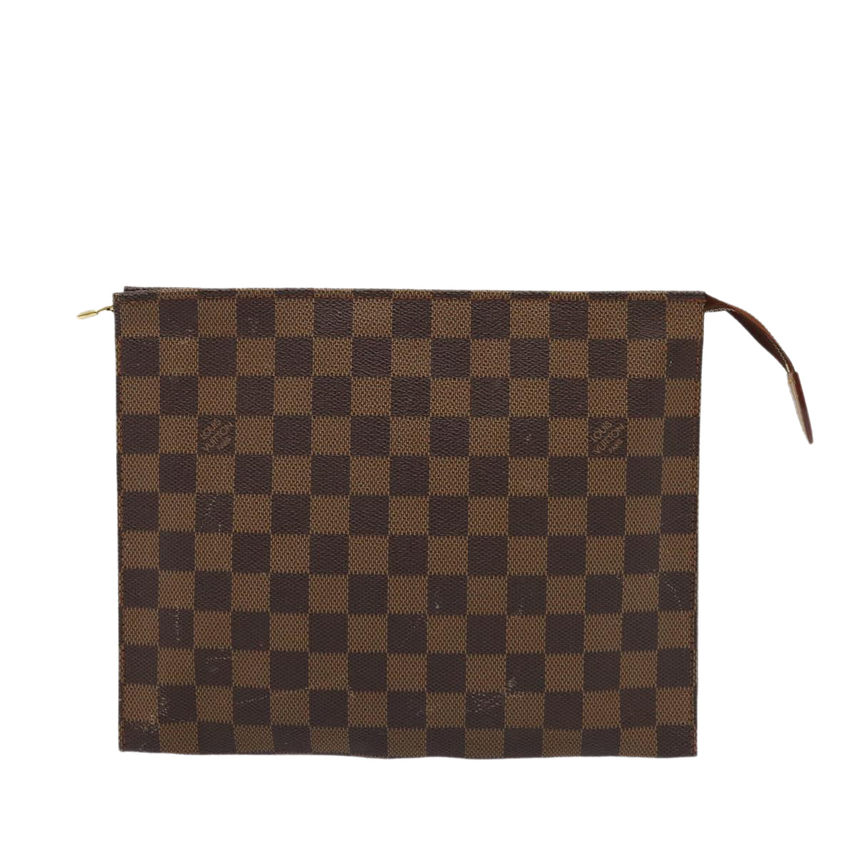 LOUIS VUITTON Damier Ebene Poche Toilette 26 Pouch N47543 LV hk1365