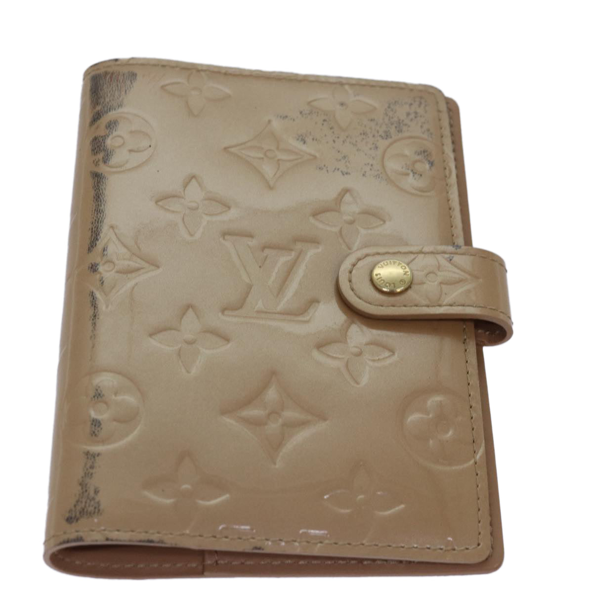 LOUIS VUITTON Vernis Taiga Agenda PM Day Planner Cover 3Set Beige LV hk1436