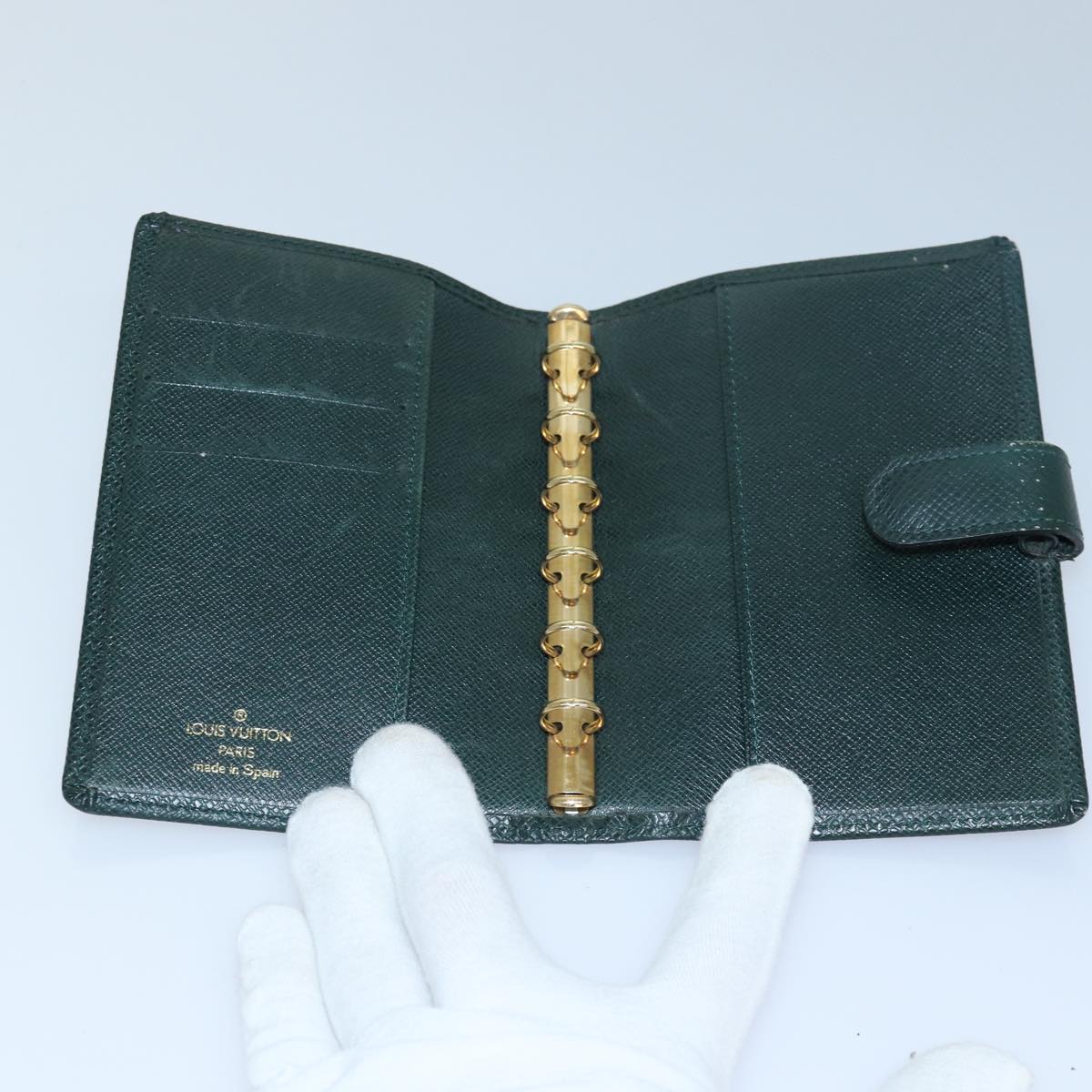 LOUIS VUITTON Vernis Taiga Agenda PM Day Planner Cover 3Set Beige LV hk1436