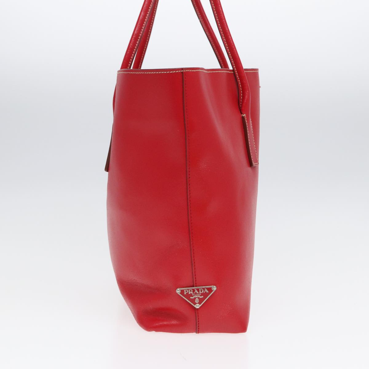 Luxury Prada Tote Bag Leather Red  hk1500