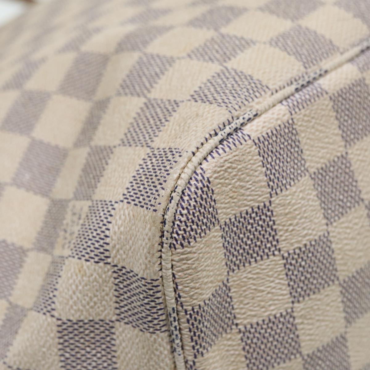 LOUIS VUITTON Damier Azur Neverfull MM Tote Bag N41605 LV hk1644
