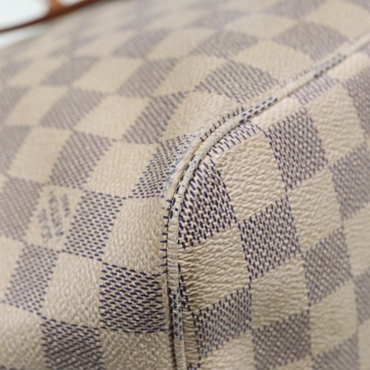 LOUIS VUITTON Damier Azur Neverfull MM Tote Bag N41605 LV hk1644