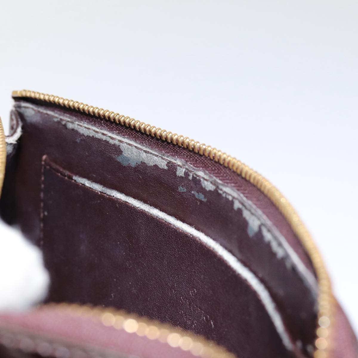 LOUIS VUITTON Vernis Trousse Cosmetic Cosmetic Pouch Amarante M93565 hk1647