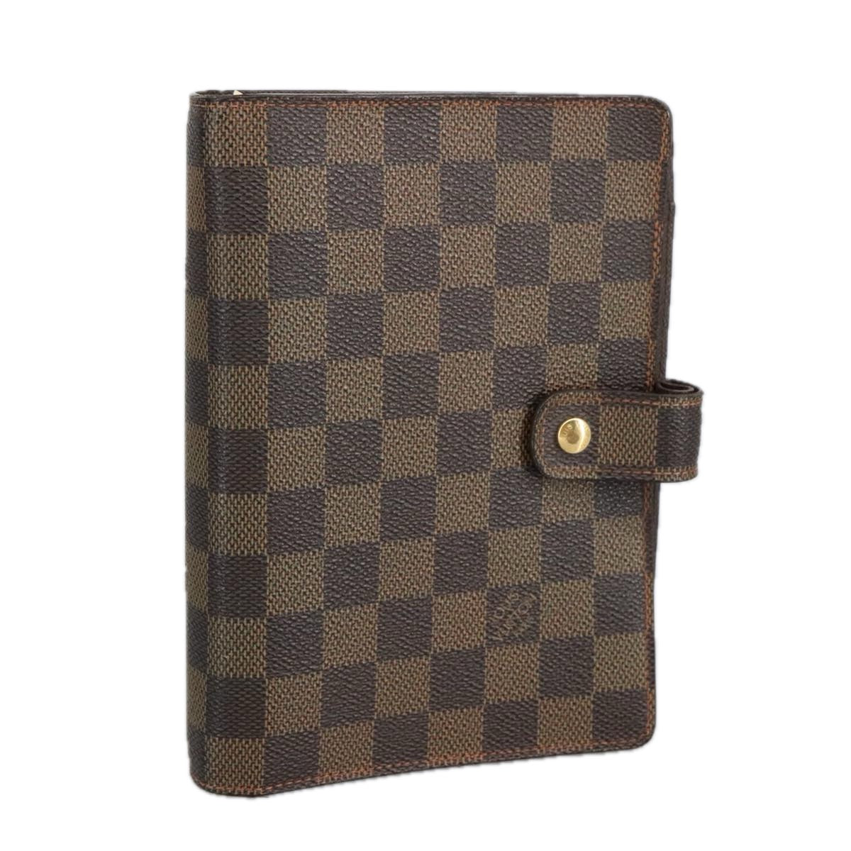 LOUIS VUITTON Damier Ebene Agenda MM Day Planner Cover R20240 LV hk1834