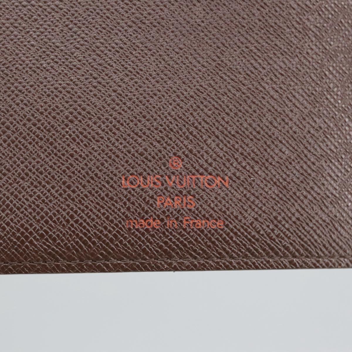 LOUIS VUITTON Damier Ebene Agenda MM Day Planner Cover R20240 LV hk1834