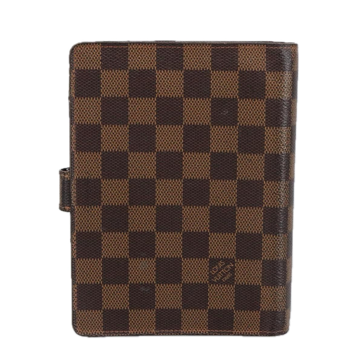 LOUIS VUITTON Damier Ebene Agenda MM Day Planner Cover R20240 LV hk1837