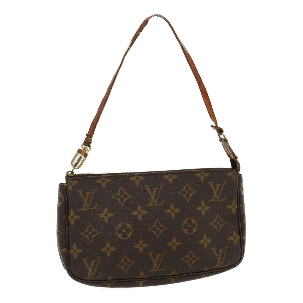 LOUIS VUITTON Monogram Pochette Accessoires Pouch M51980 LV hk390