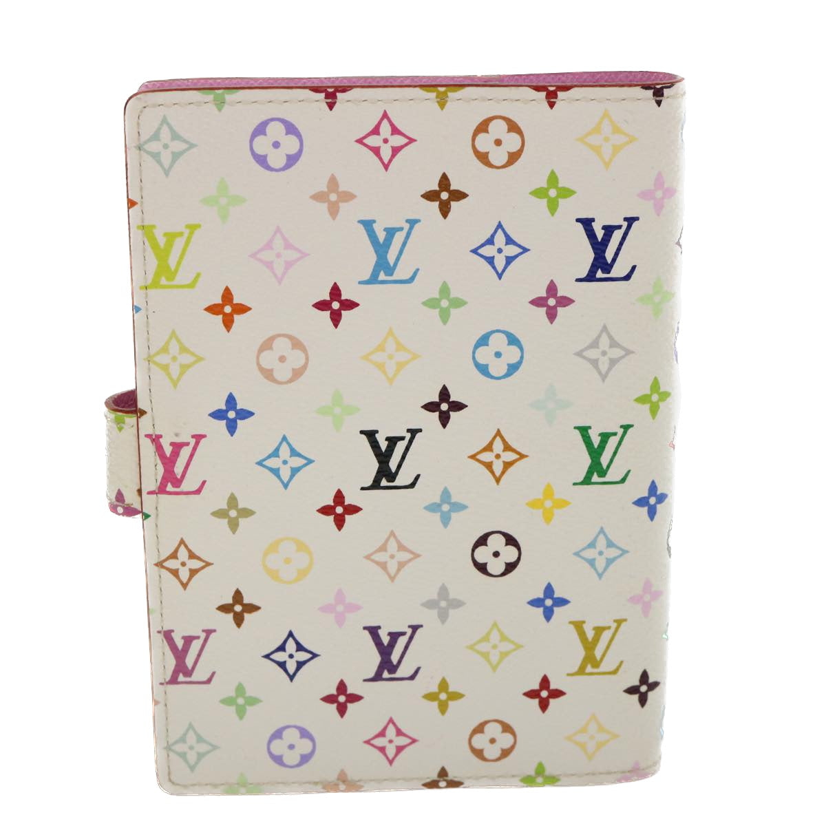 LOUIS VUITTON Multicolor Agenda PM Day Planner Cover White R21074 LV hk543