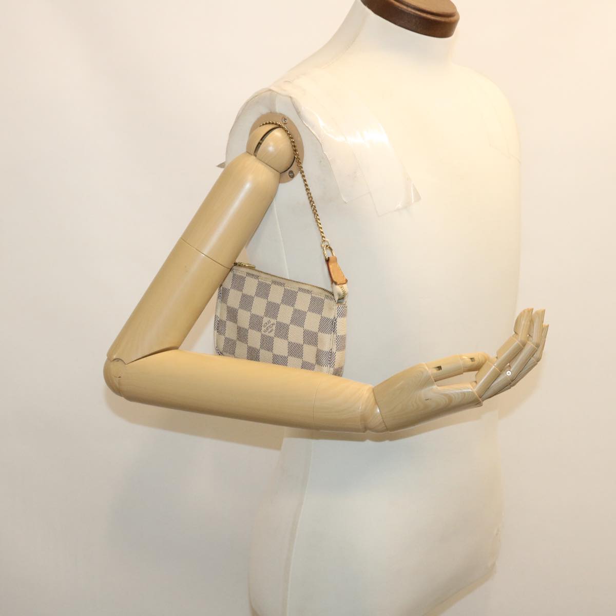 LOUIS VUITTON Damier Azur Mini Pochette Accessoires Pouch N58010 LV  hs1013
