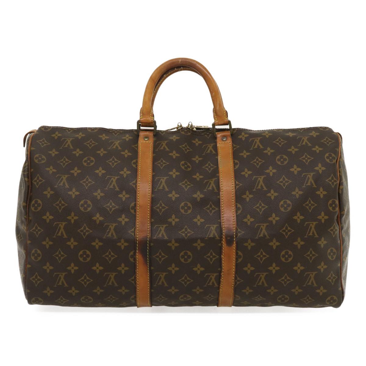 LOUIS VUITTON Monogram Keepall 50 Boston Bag M41426 LV hs1103