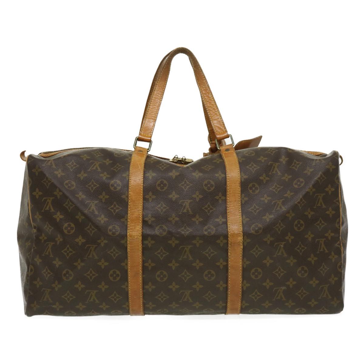 LOUIS VUITTON Monogram Sac Souple 55 Boston Bag M41622 LV hs1119
