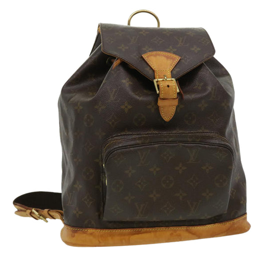 LOUIS VUITTON Monogram Montsouris GM Backpack M51135 LV hs1220