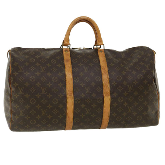 LOUIS VUITTON Monogram Keepall 55 Boston Bag M41424 LV hs1292