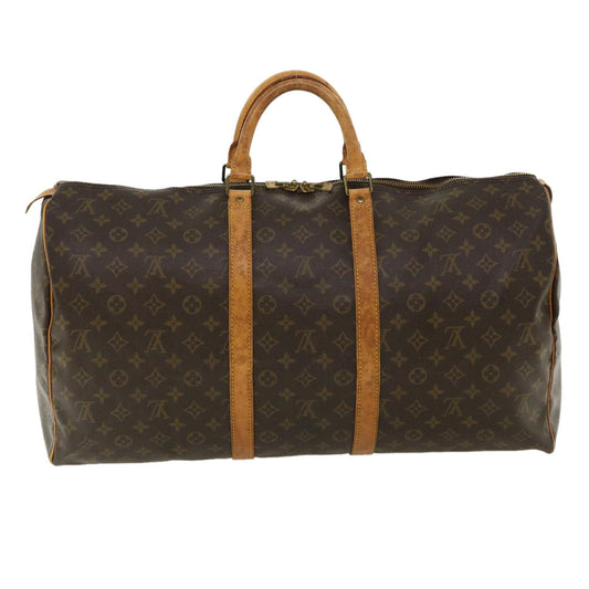 LOUIS VUITTON Monogram Keepall 55 Boston Bag M41424 LV hs1292