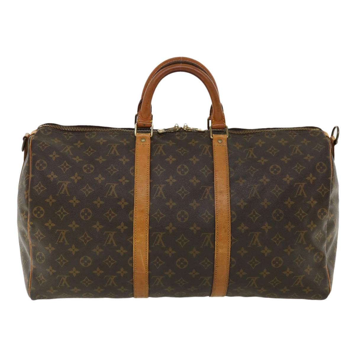 LOUIS VUITTON Monogram Keepall Bandouliere 50 Boston Bag M41416 LV hs1297