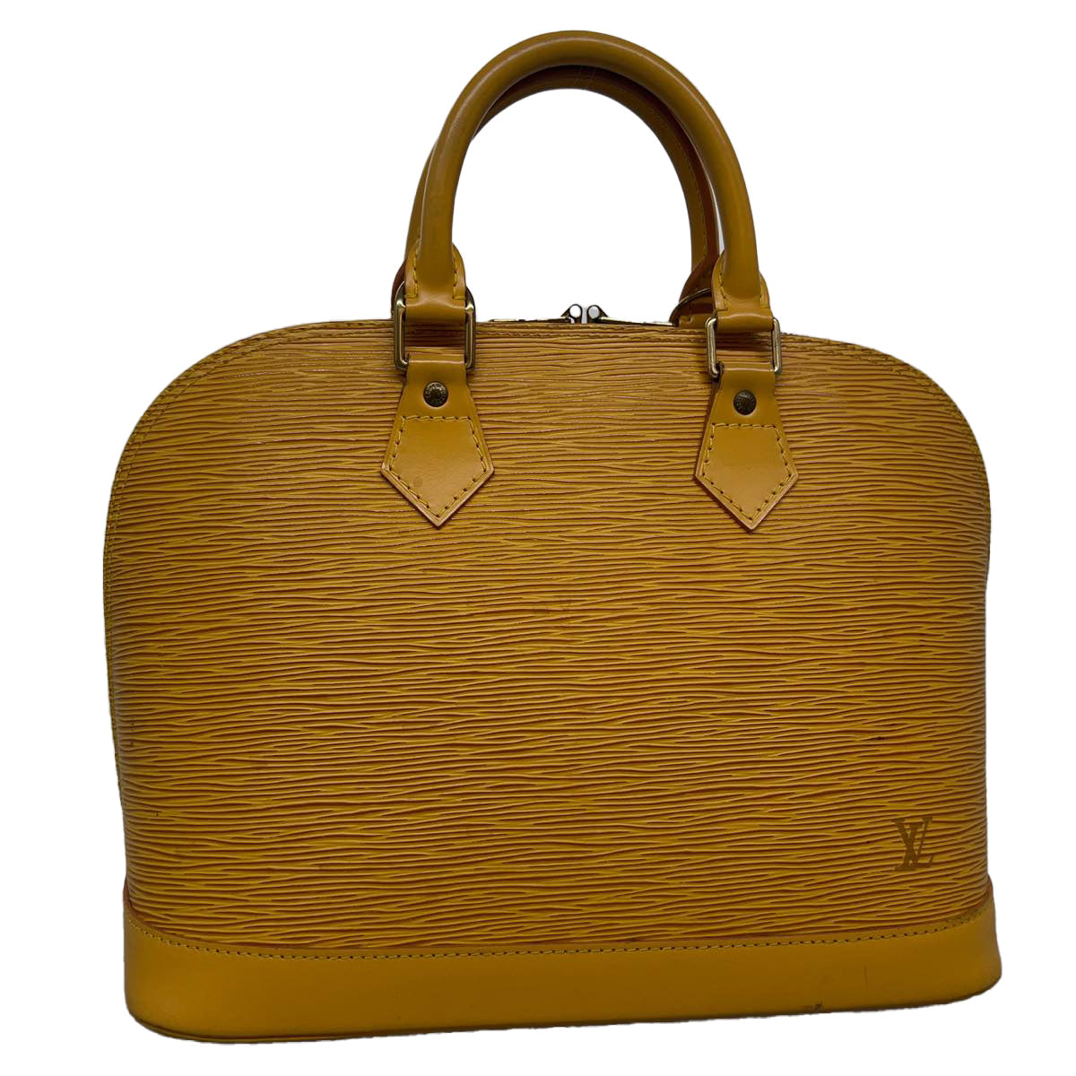 LOUIS VUITTON Epi Alma Hand Bag Yellow M52149 LV hs1533