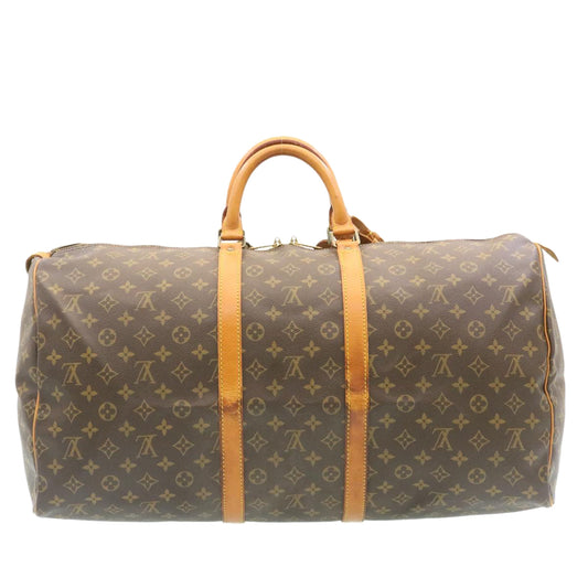 LOUIS VUITTON Monogram Keepall 55 Boston Bag M41424 LV hs335