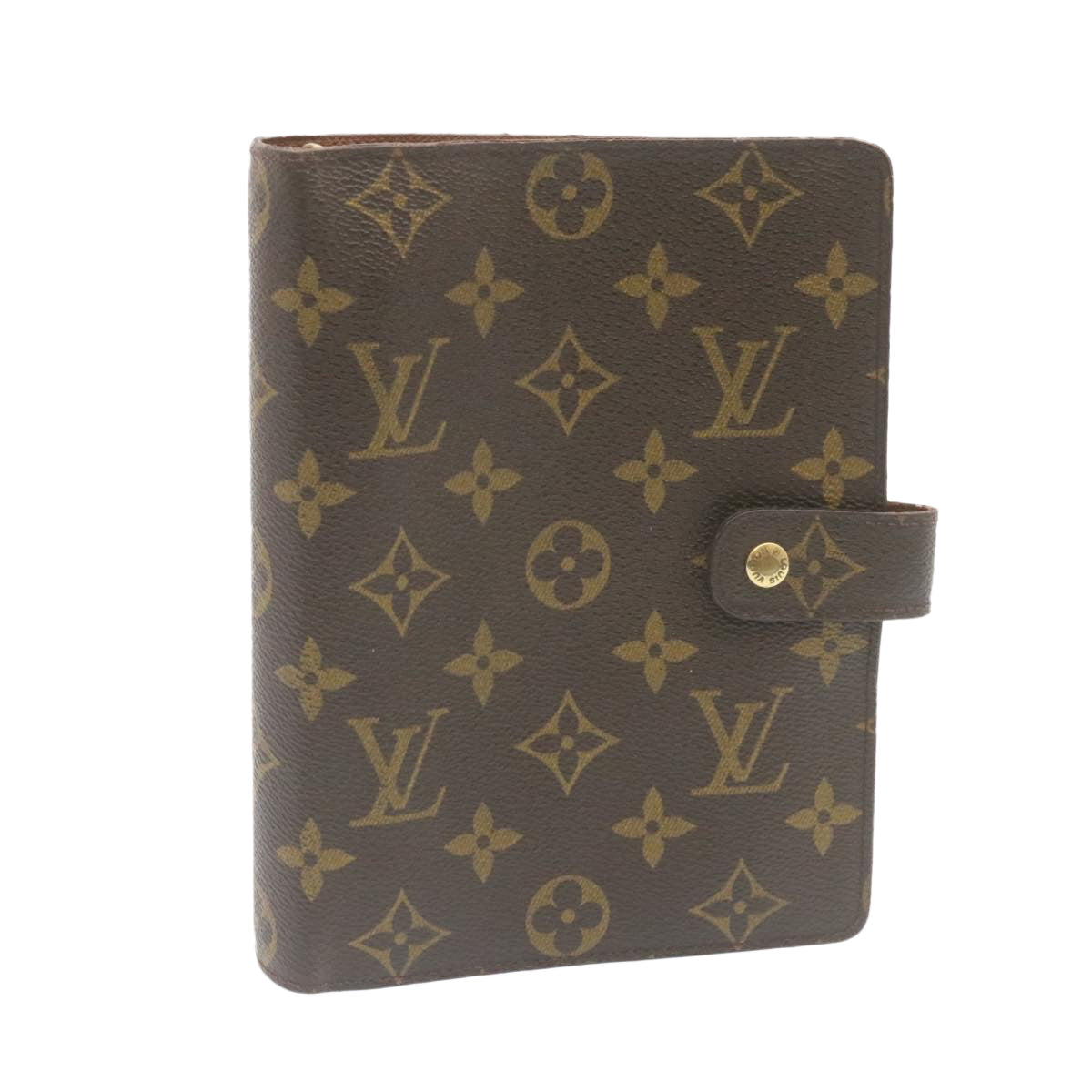 LOUIS VUITTON Monogram Agenda MM Day Planner Cover R20105 LV hs384