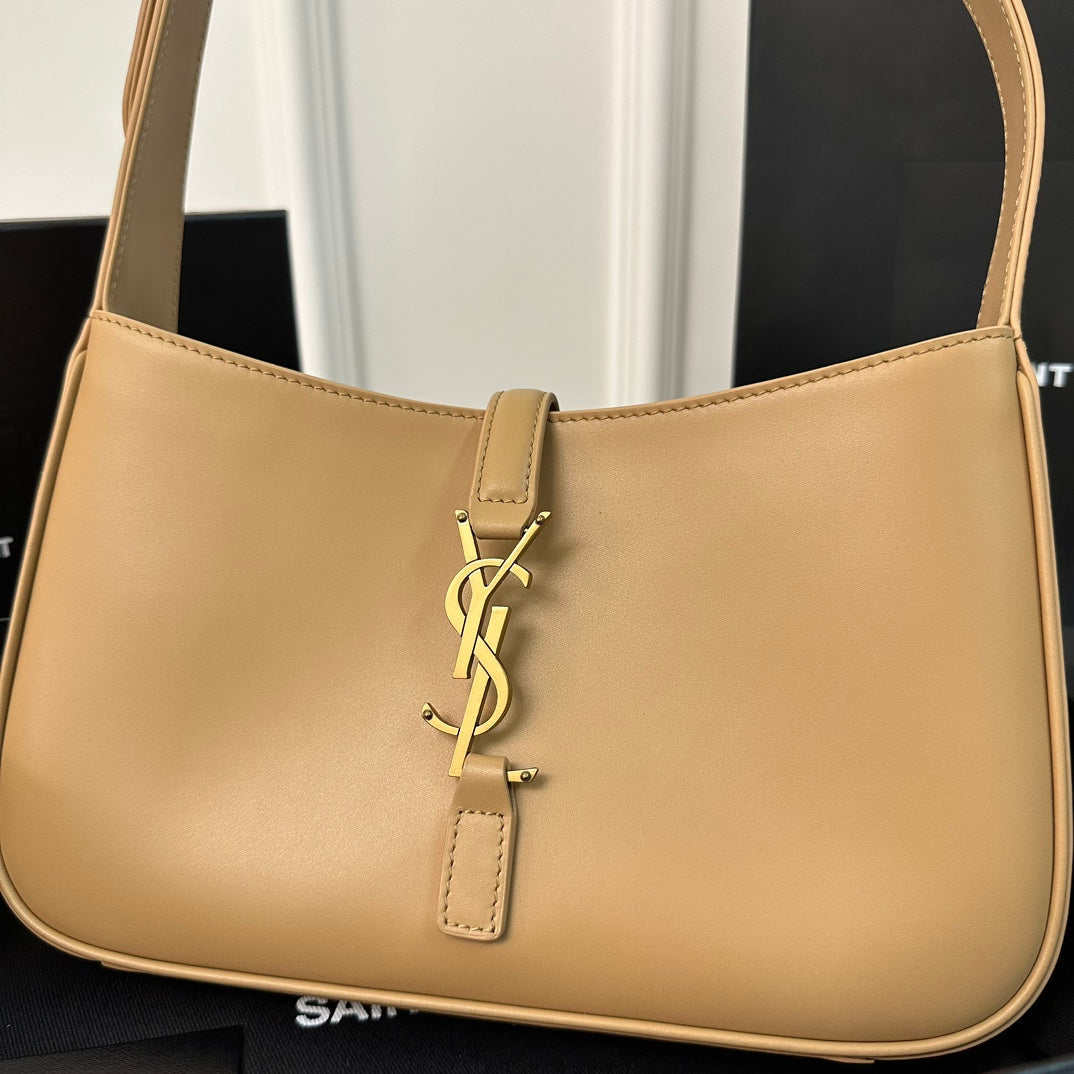Luxury Saint Laurent Le 5 a 7 24 Beige Lambskin Ghw