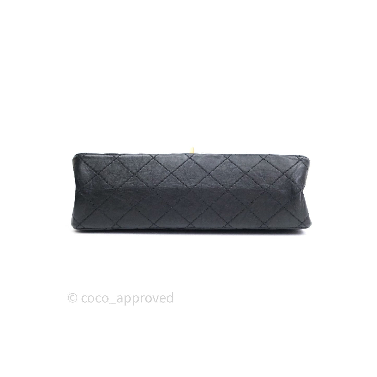 Chanel 2.55 Reissue Aged Calfskin 225 Flap Black Gold Hardware