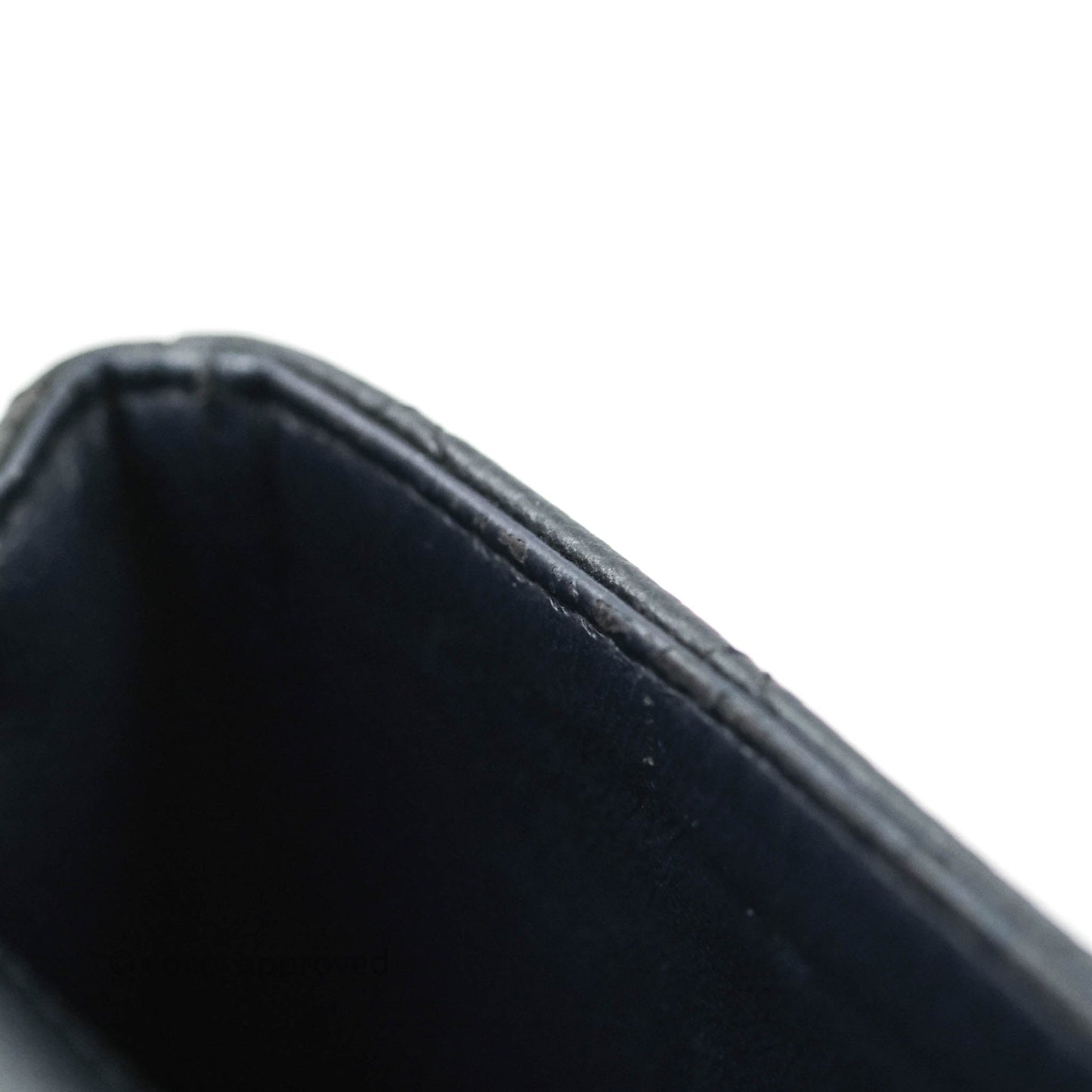 Chanel Quilted Mini Rectangular Very Dark Navy (Look Black) Caviar Ruthenium Hardware