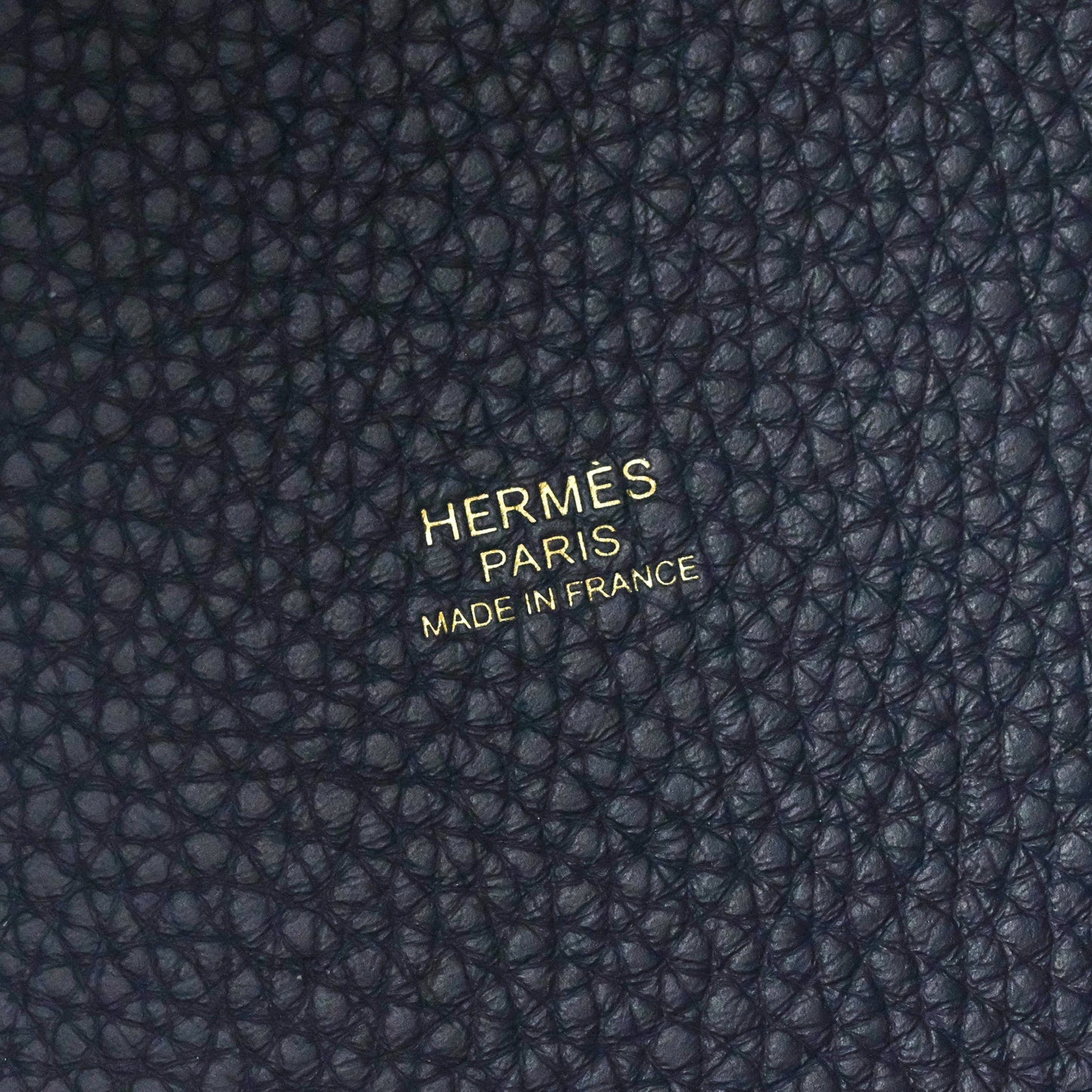 Hermès Picotin 18 PM Bleu Nuit Clemence Gold Hardware