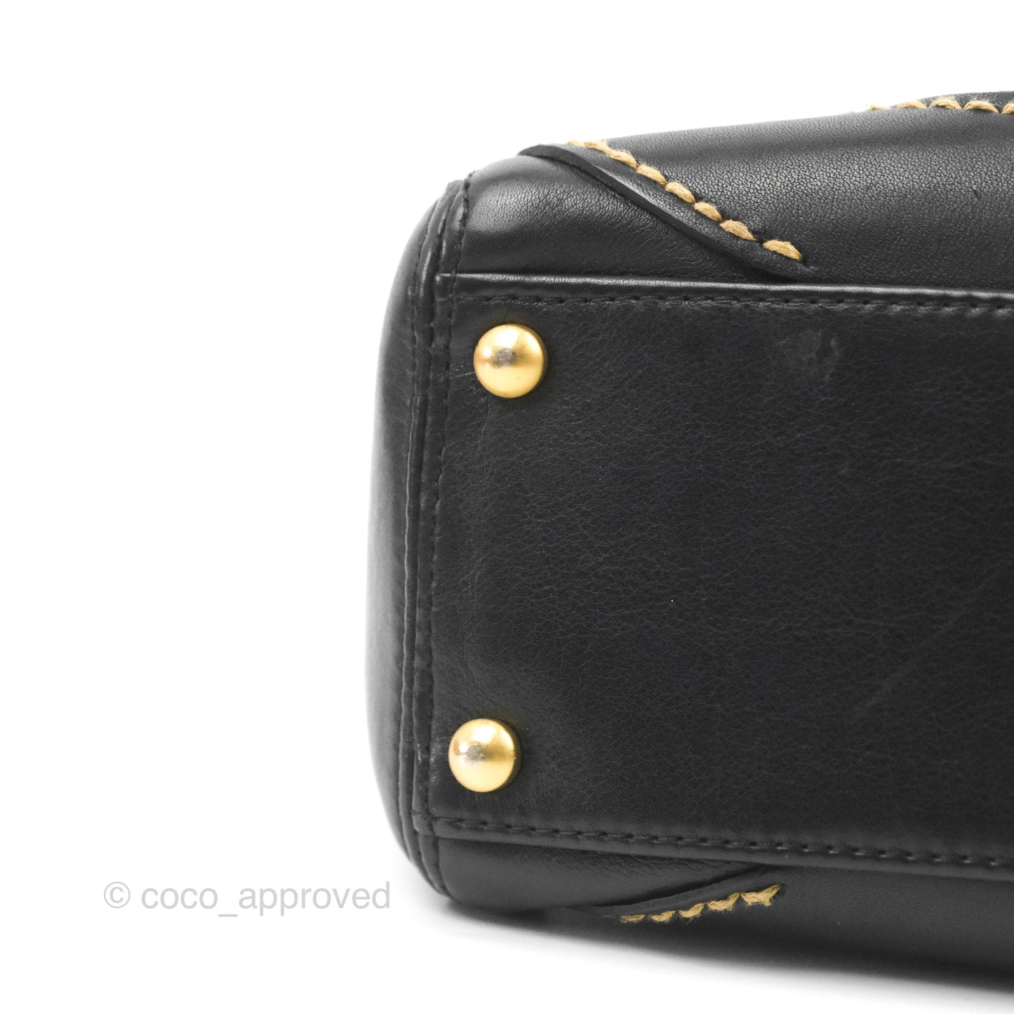 Chanel Vintage CC Shoulder Bag Black Calfskin