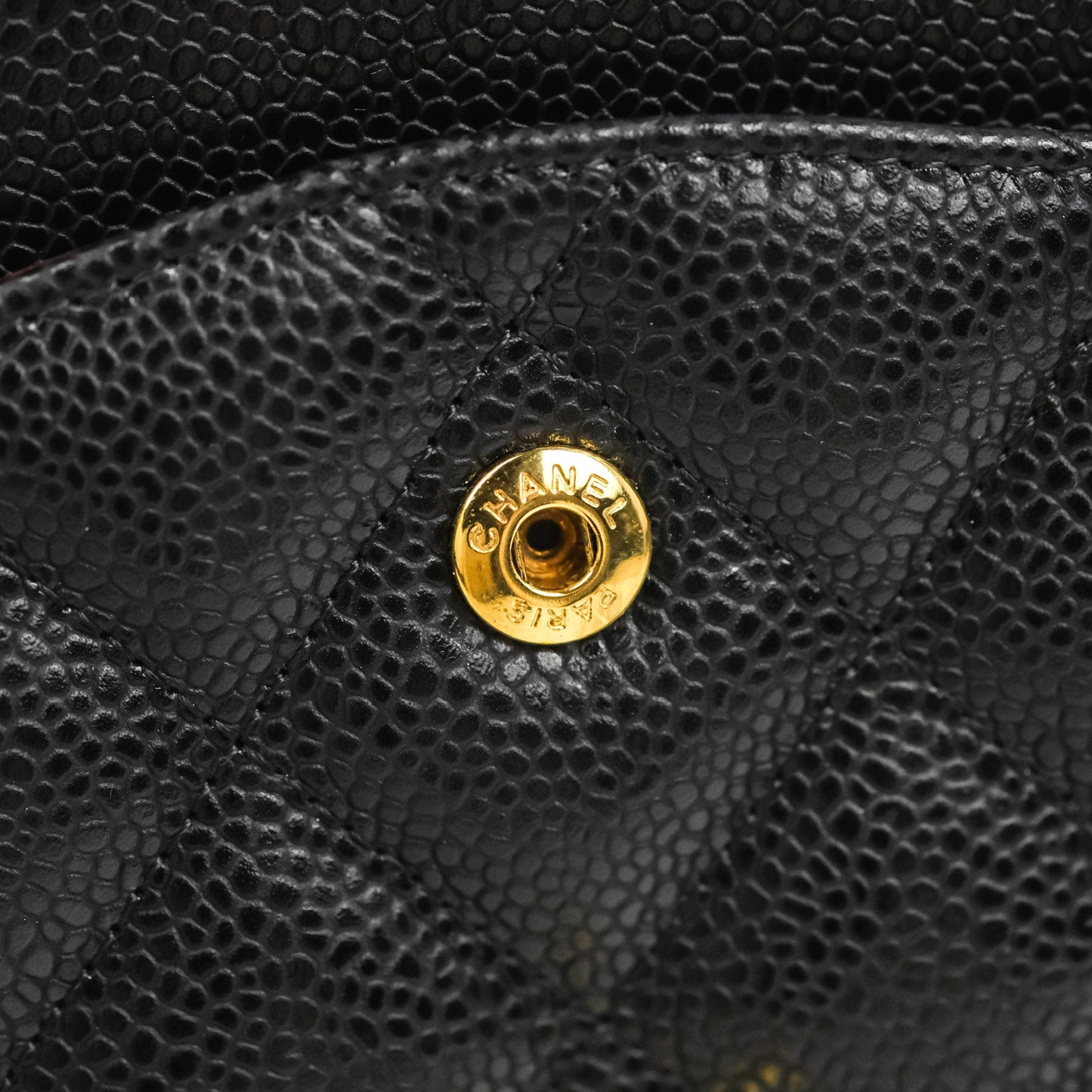 Chanel Jumbo Double Flap Black Caviar Gold Hardware⁣⁣