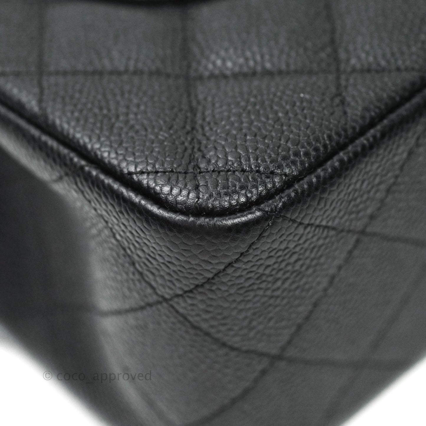Chanel Jumbo Double Flap Black Caviar Silver Hardware⁣⁣