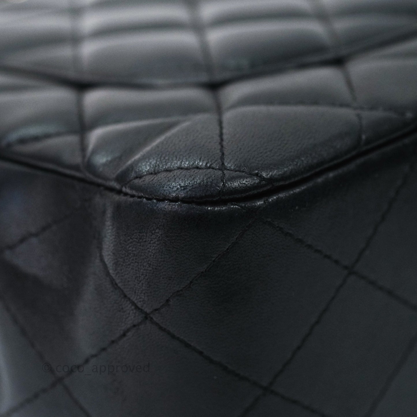 Chanel Jumbo Single Flap Black Lambskin Silver Hardware⁣⁣