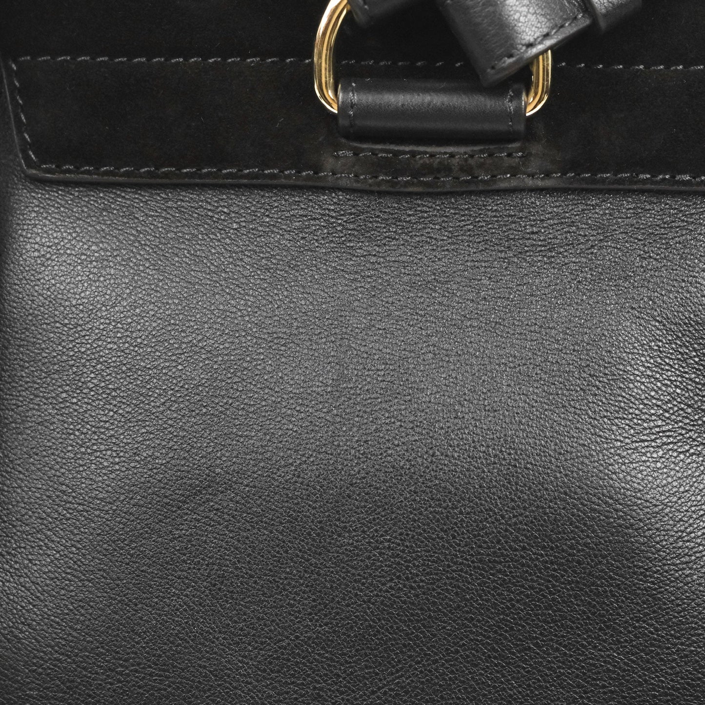 Chloe Small Faye Backpack Suede Calfskin Black Gold Hardware
