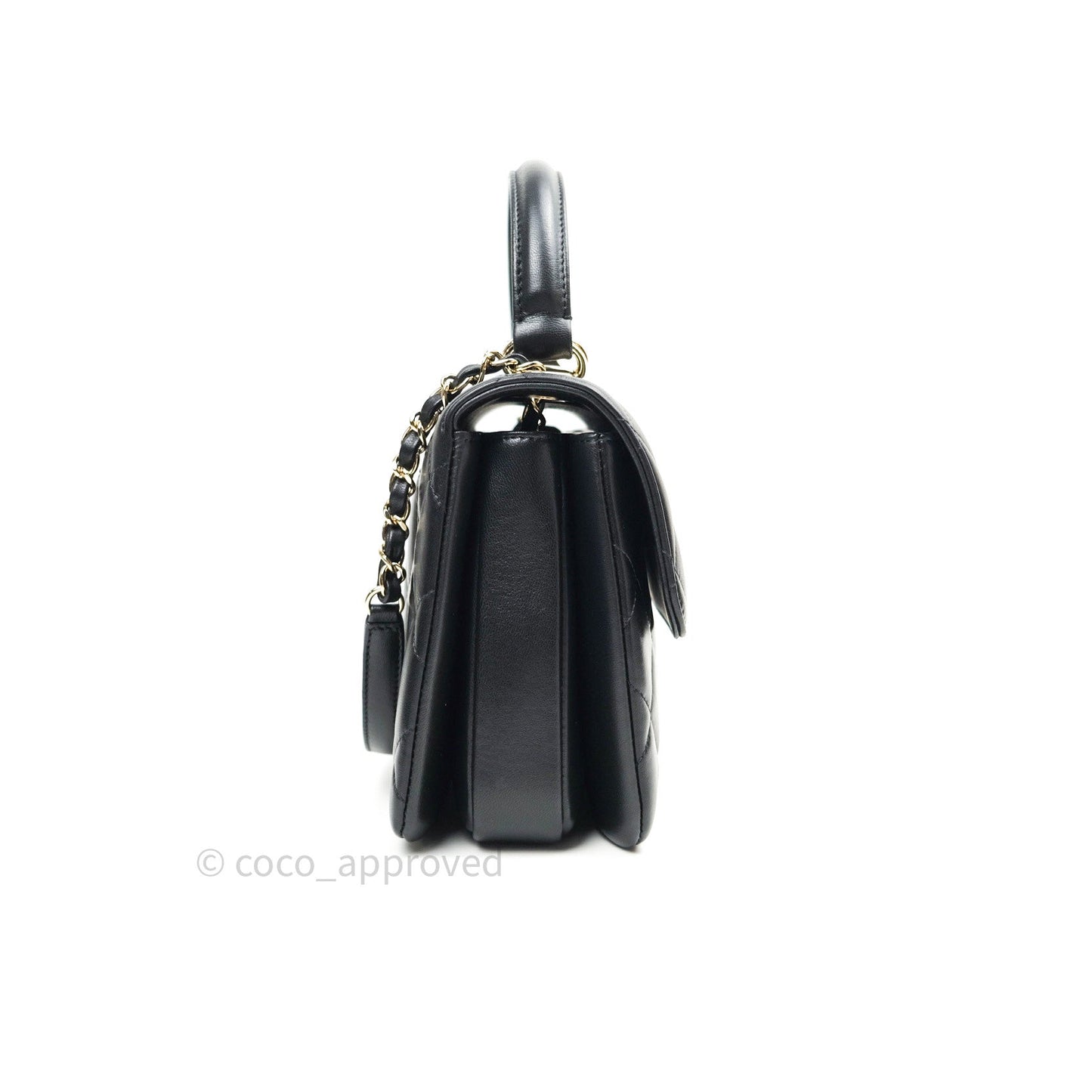 Chanel Trendy CC Small Black Lambskin Gold Hardware