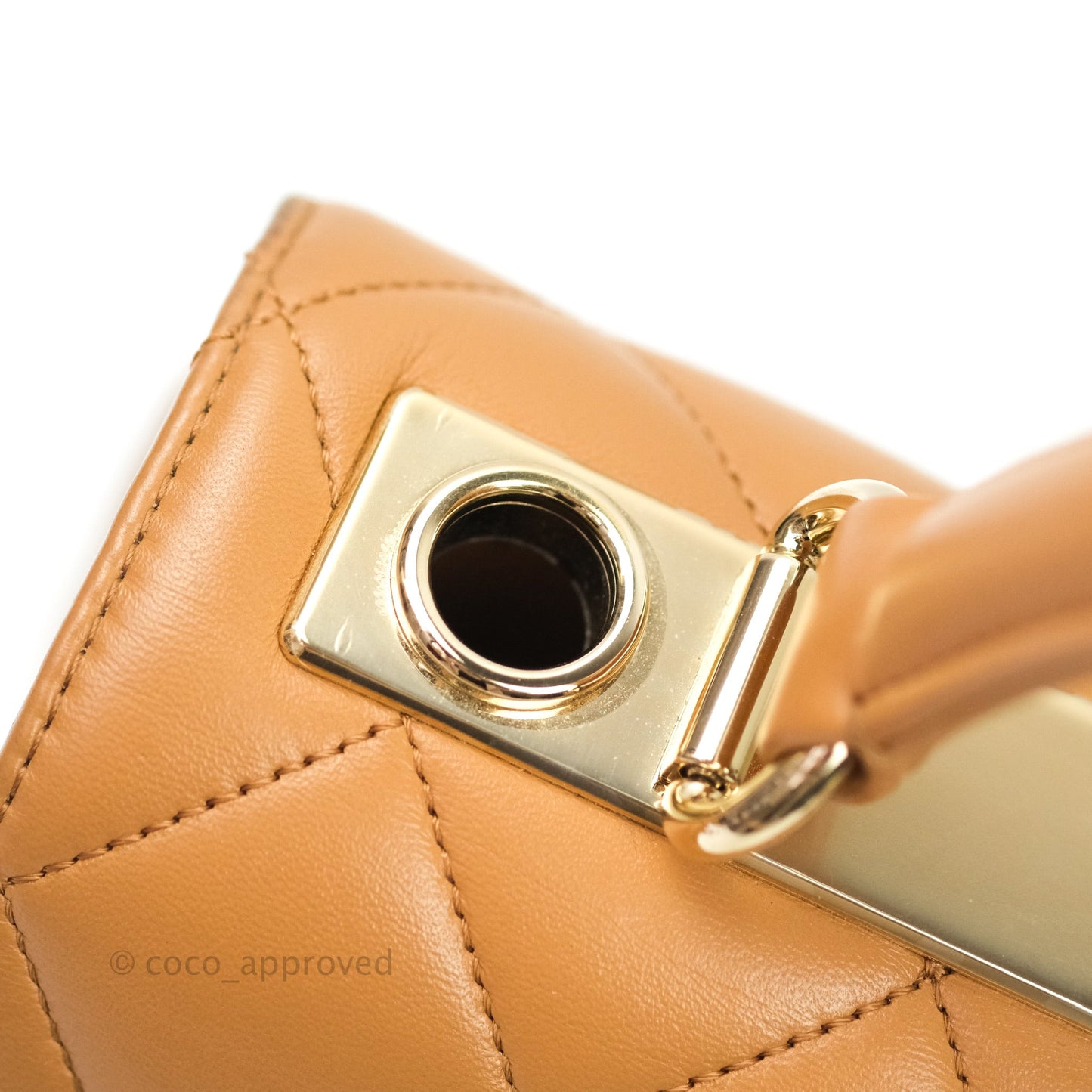 Chanel Trendy CC Small Dark Beige Lambskin Gold Hardware