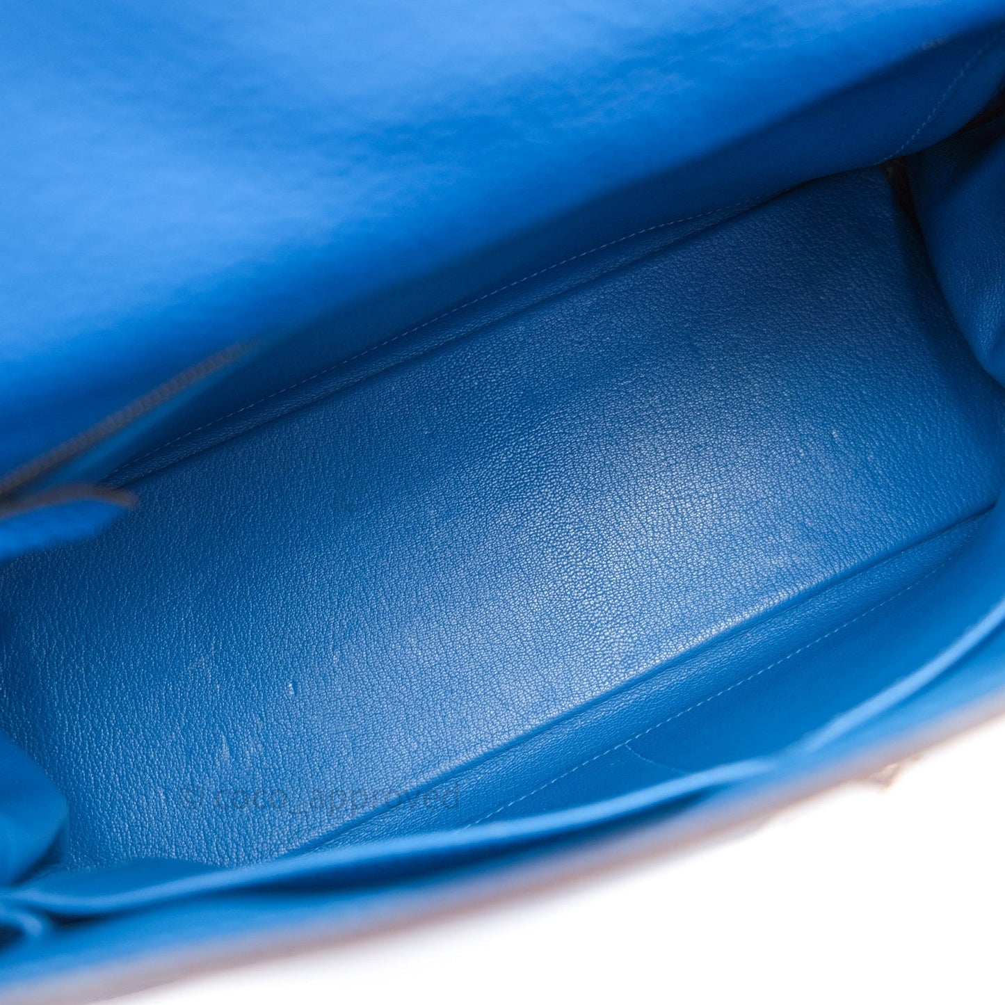 Hermès Kelly Retourne 32 Blue Mykonos Togo Palladium Hardware