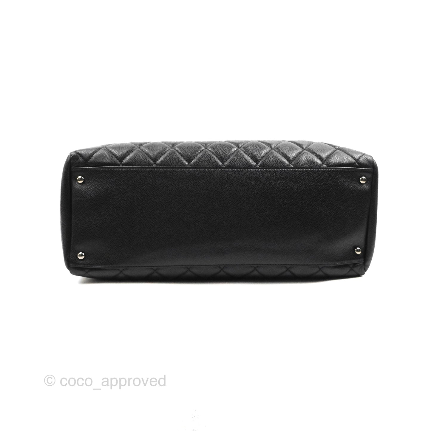 Chanel XL Shopping Tote Black Caviar Silver Hardware