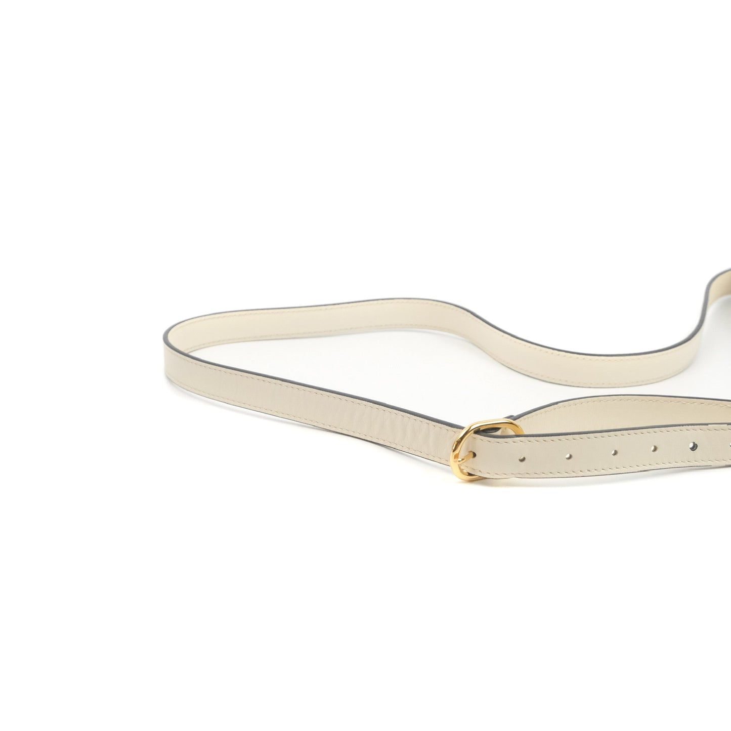 Gucci Calfskin Medium Arli Flap Shoulder Bag White
