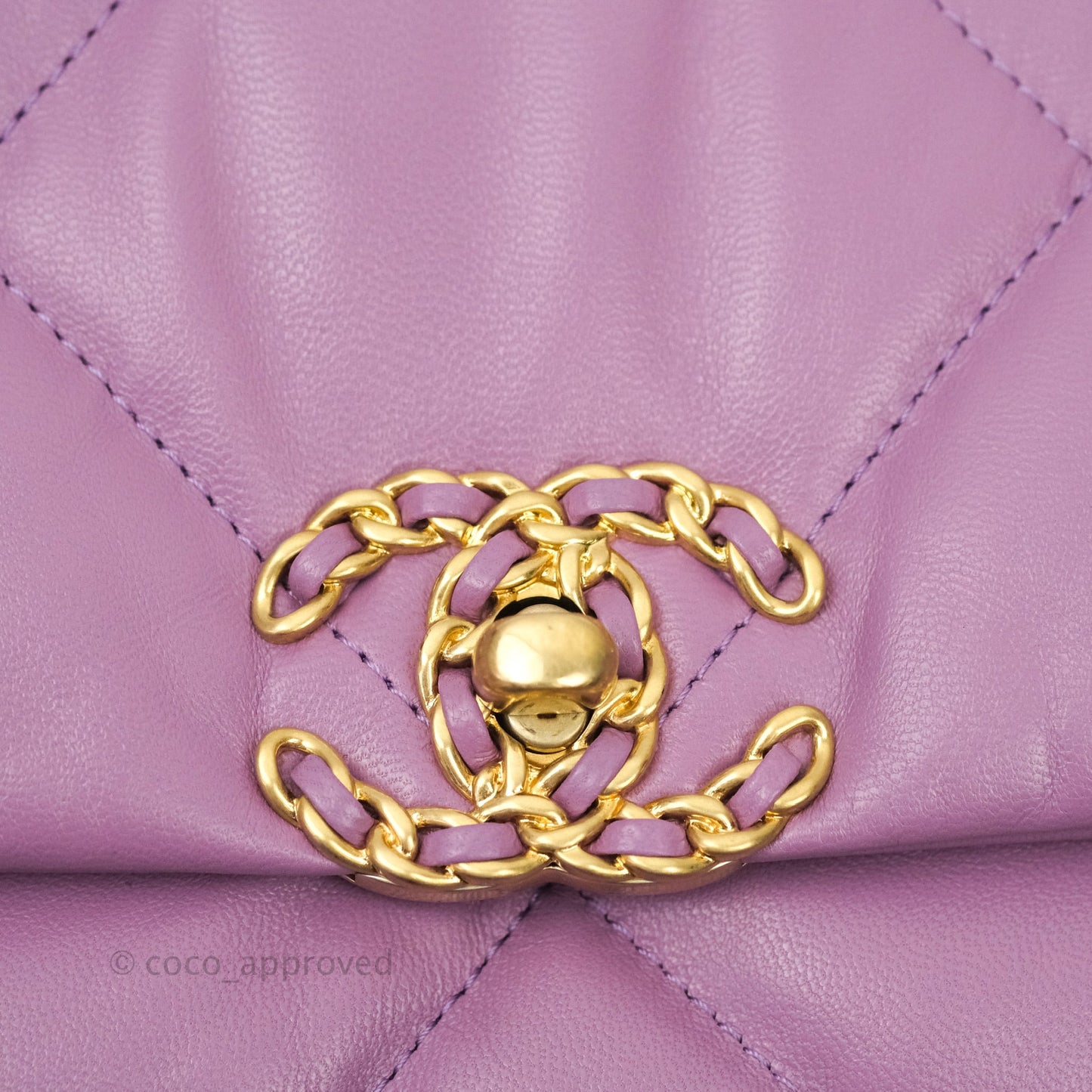 Chanel 19 Small Lavender Purple Mixed Hardware