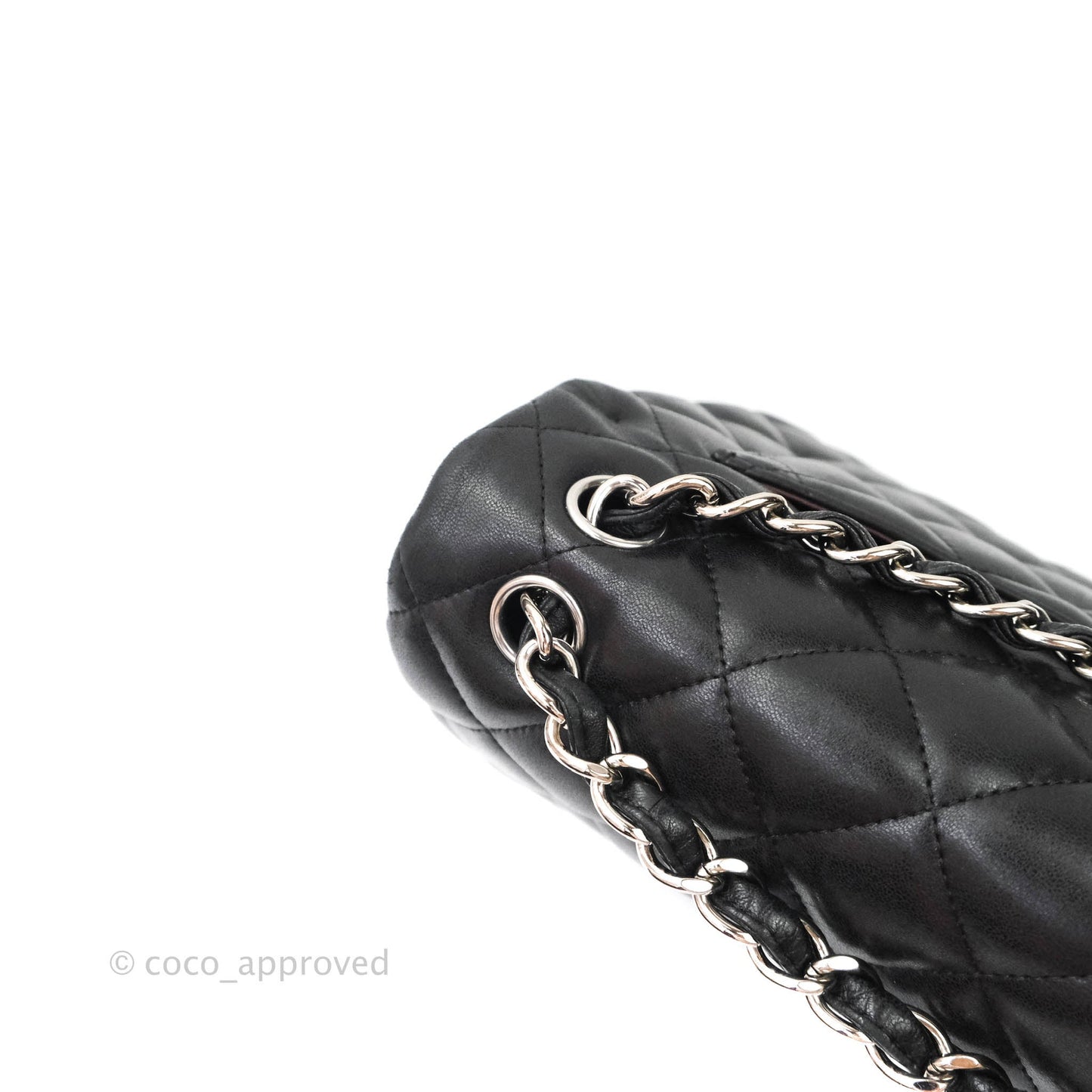 Chanel Jumbo Double Flap Black Lambskin Silver Hardware⁣⁣