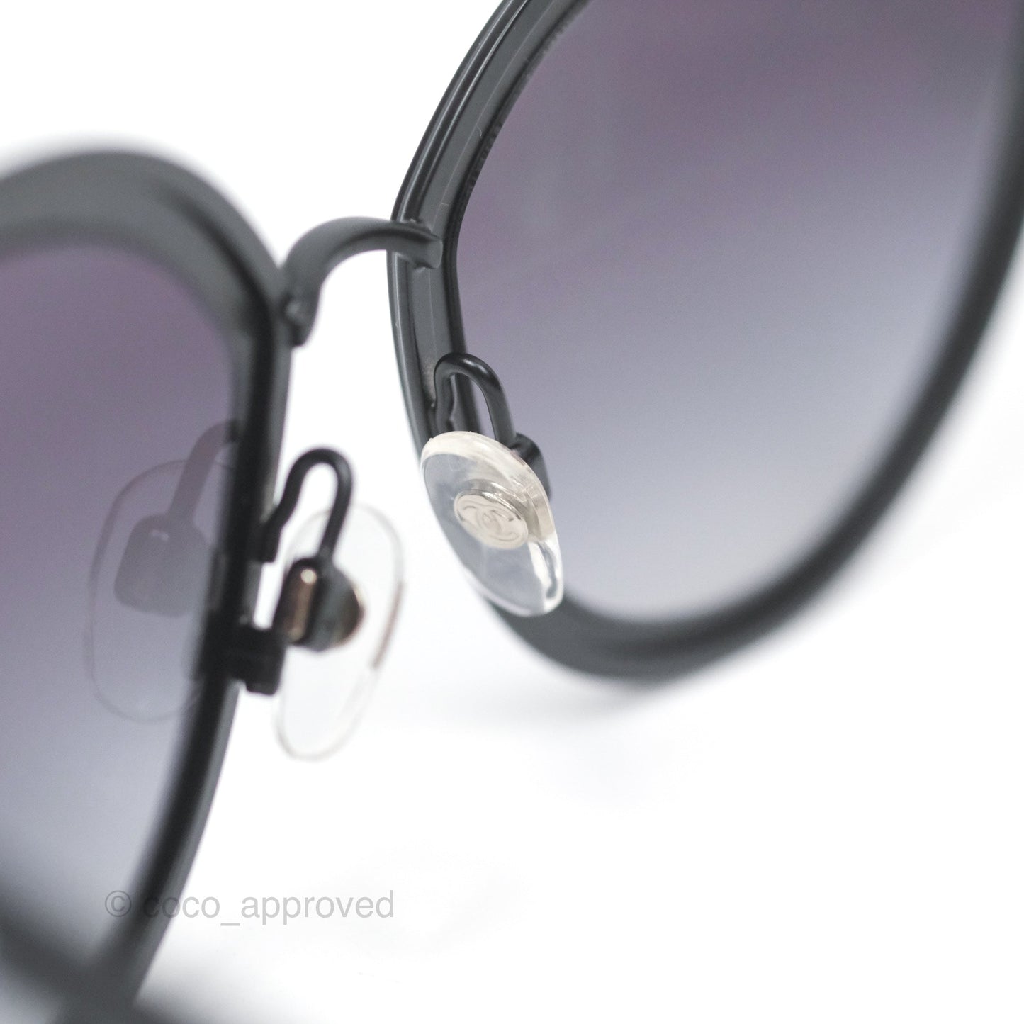 Chanel Cat Eye Sunglasses Matte Black