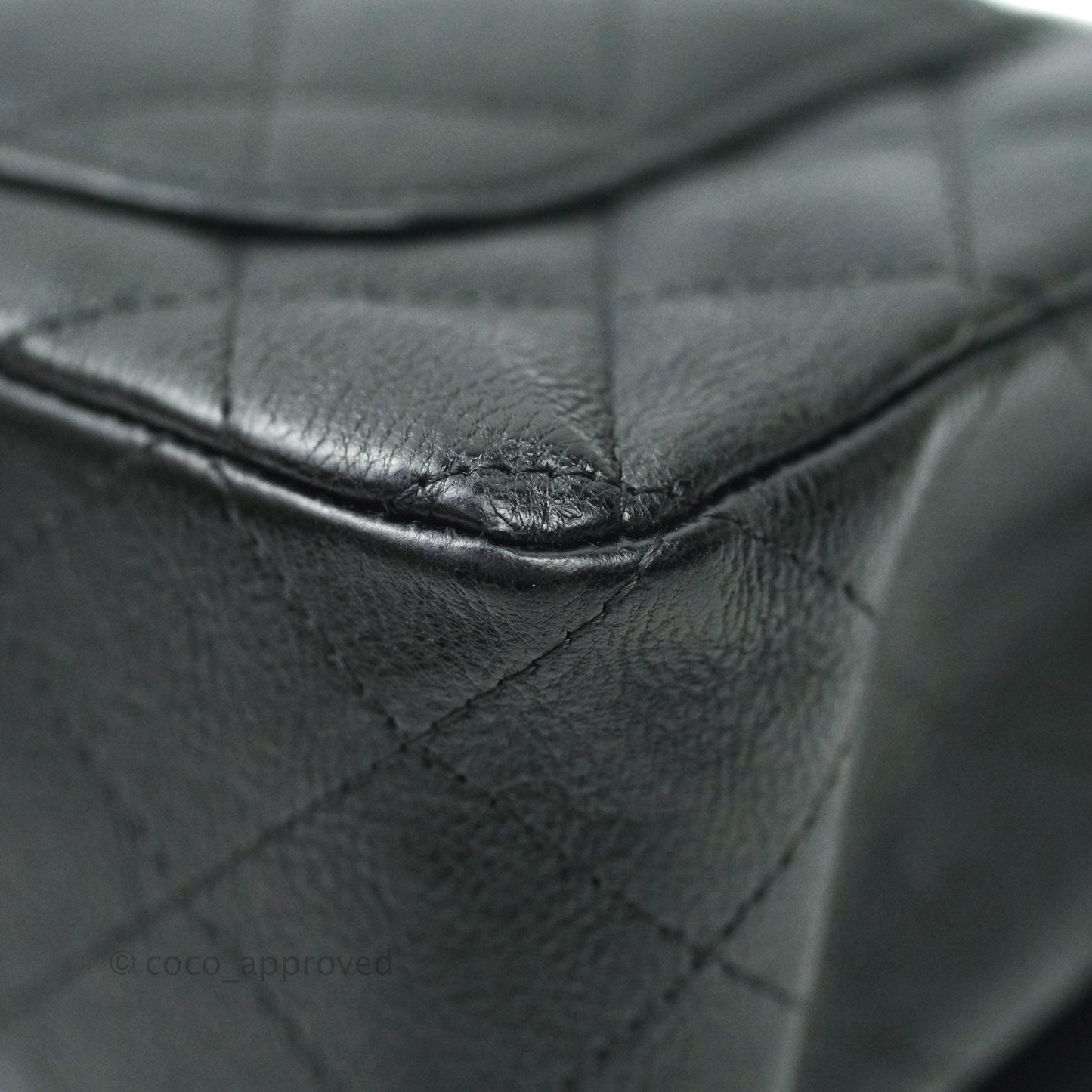 Chanel Quilted Mini Rectangular Flap So Black Crumpled Calfskin