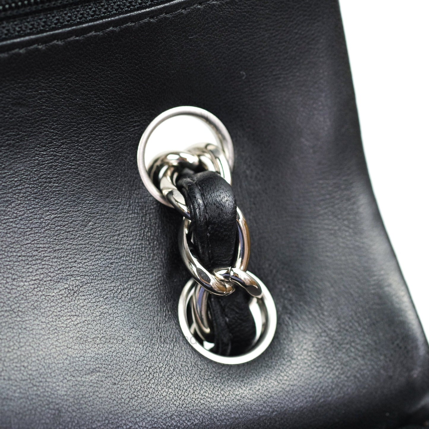 Chanel Jumbo Double Flap Black Lambskin Silver Hardware⁣⁣