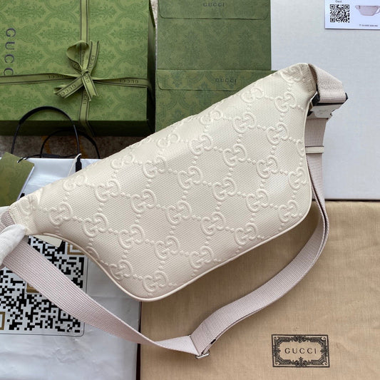 Luxury Gucci GG Embossed Belt Bag