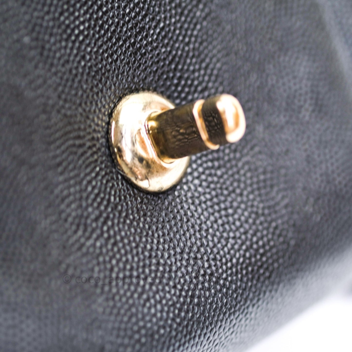 Chanel Quilted Small CC Day Backpack Black Caviar Light Gold Hardware