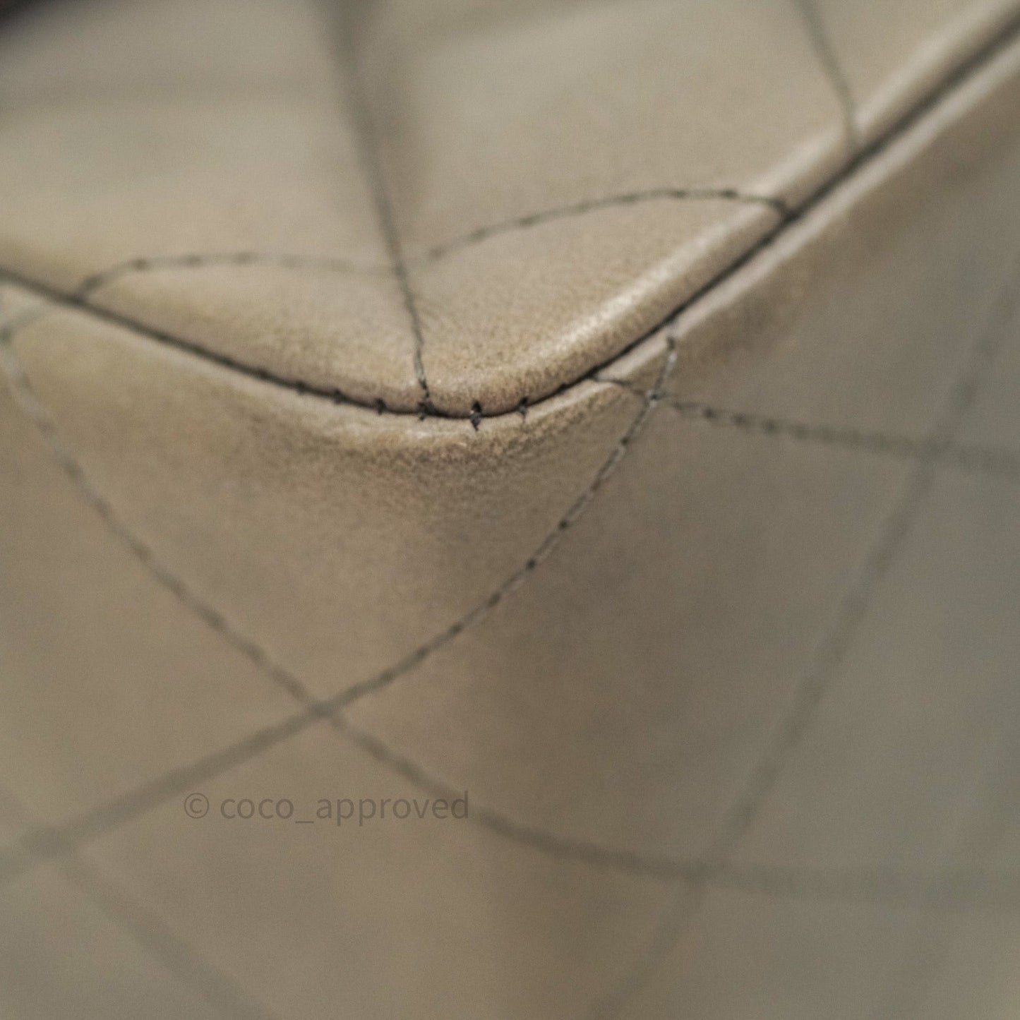 Chanel Jumbo Single Flap Grey Lambskin Silver Hardware⁣⁣